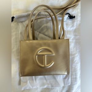 Telfar Small Shopping Bag Gold
